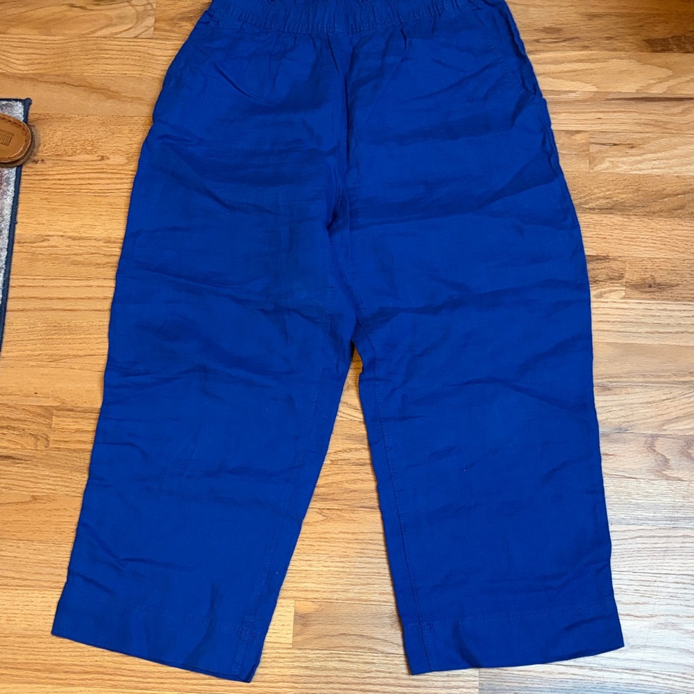 Bright Royal Blue Wide Leg linen Pants